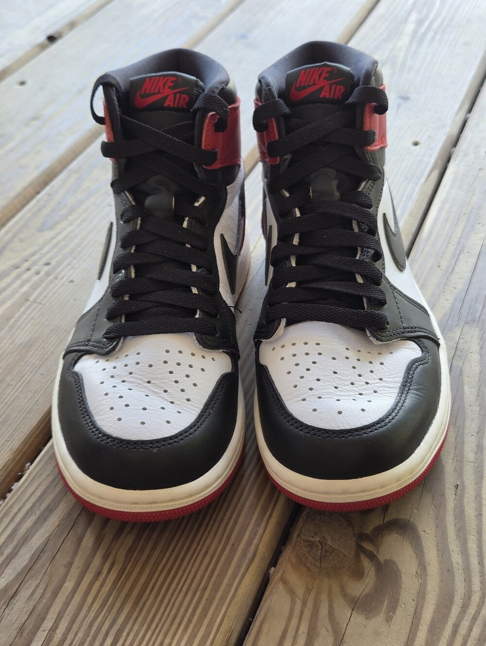 Air Jordan 1 Retro High OG "Black Toe Reimagined" M7 W8.5